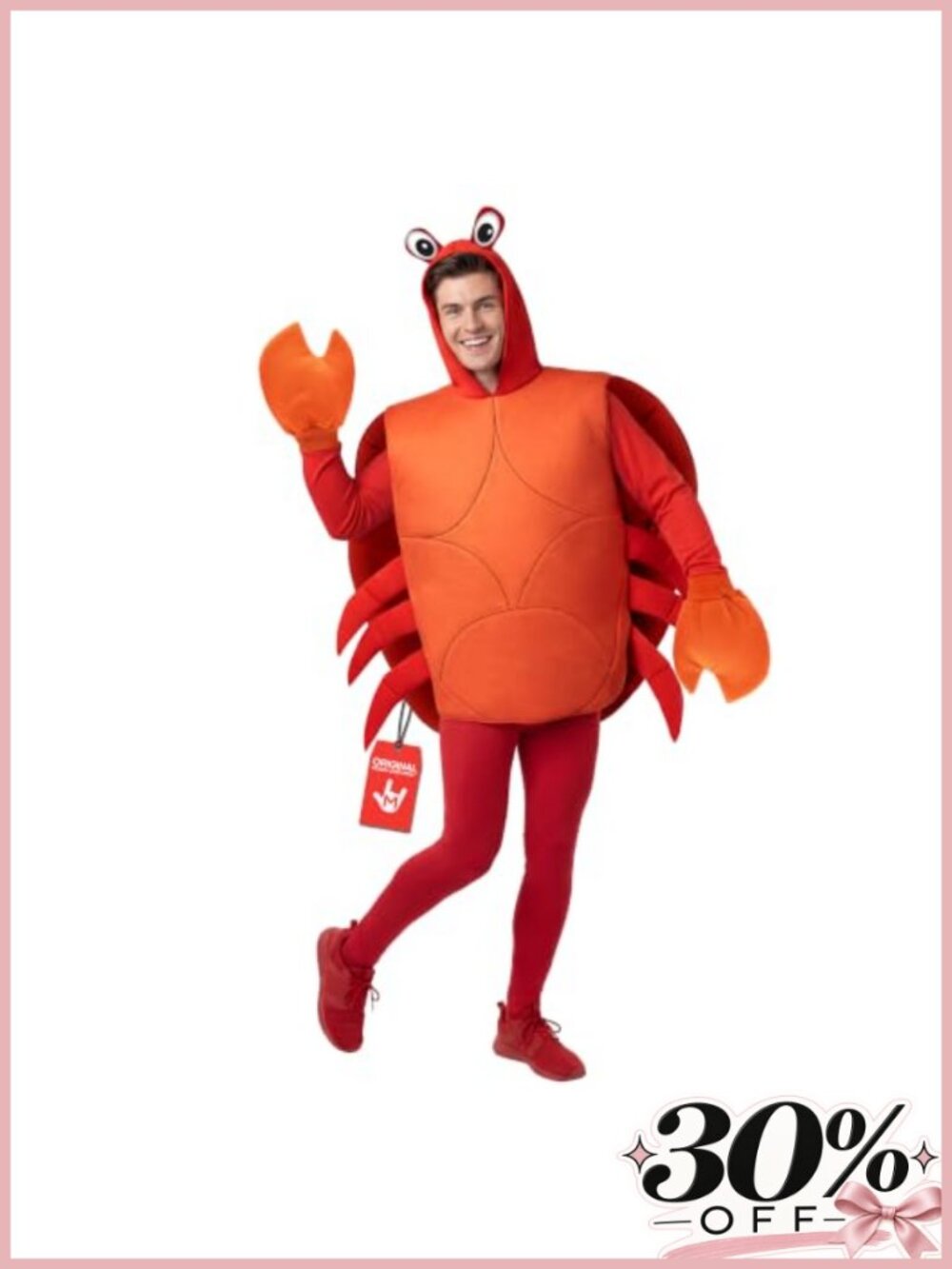 Adult Crab Costume Sea Creature Halloween Theater Cosplay